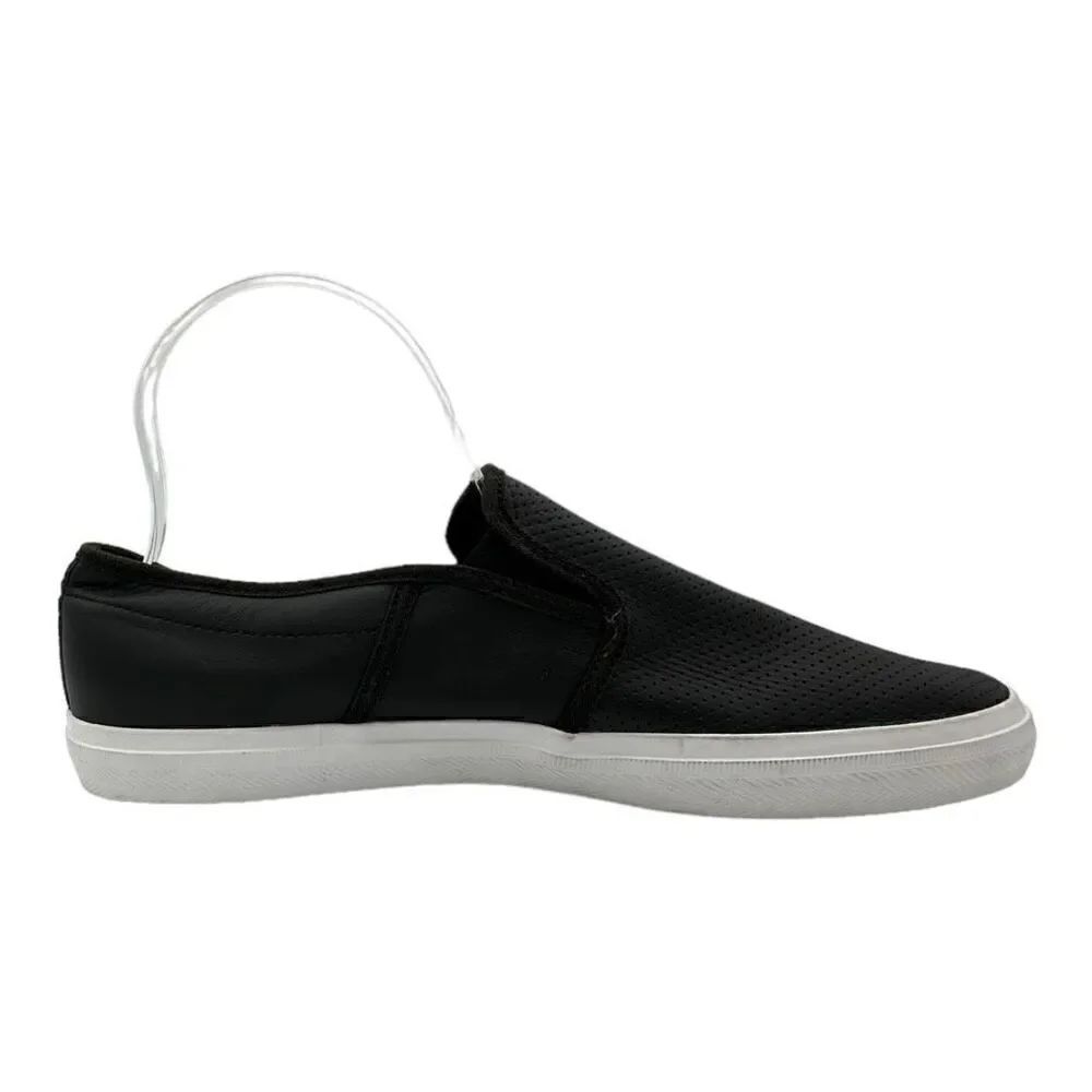 Lacoste Gazon Slip on Black Mens 7.5